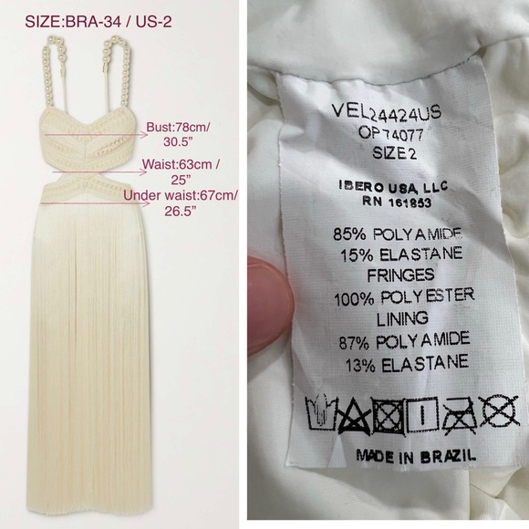 PatBO Fringe Beach Dress with Pearl Straps - Picture 12 of 13